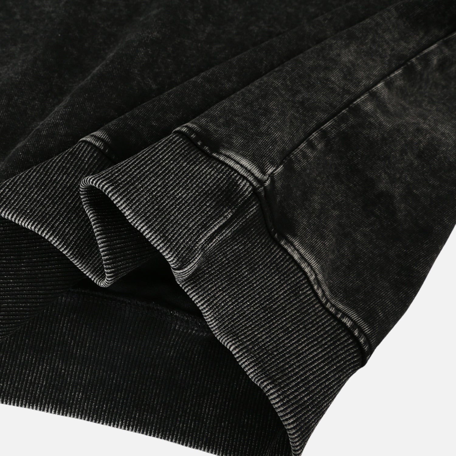 Washed Stand Collar Half-Zip Sweatshirt