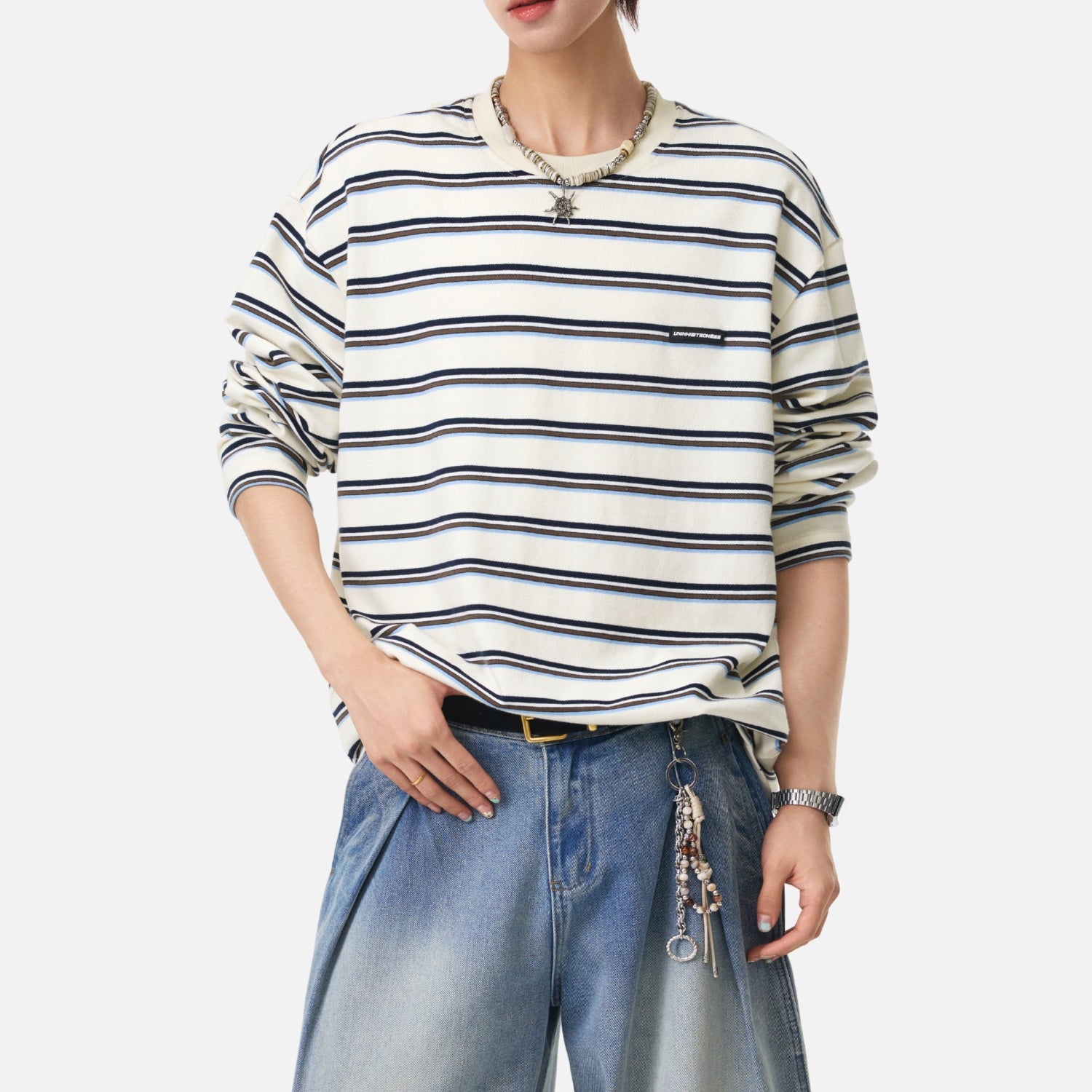 Vintage Striped Long Sleeve Tee