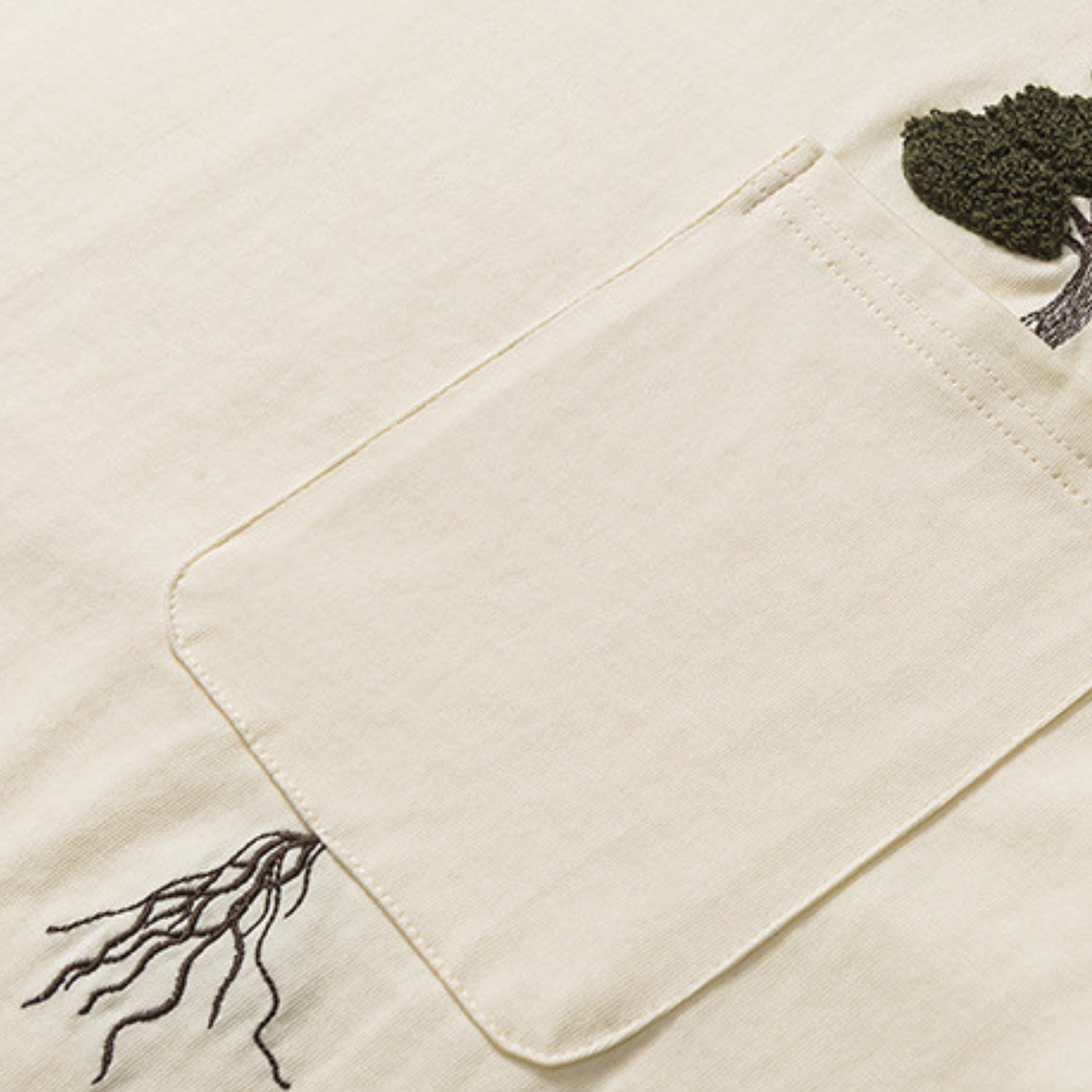 Creative Tree Embroidered Graphic Tee