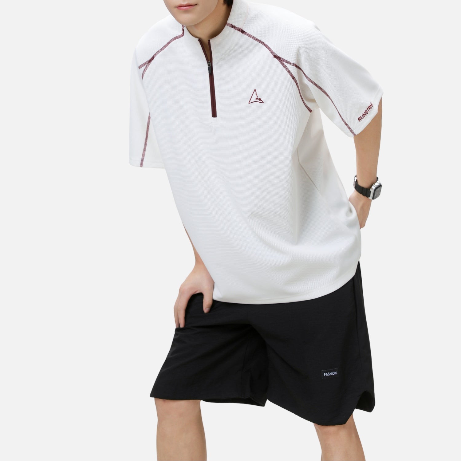 Cooling Quick-Dry Half-Zip Tee