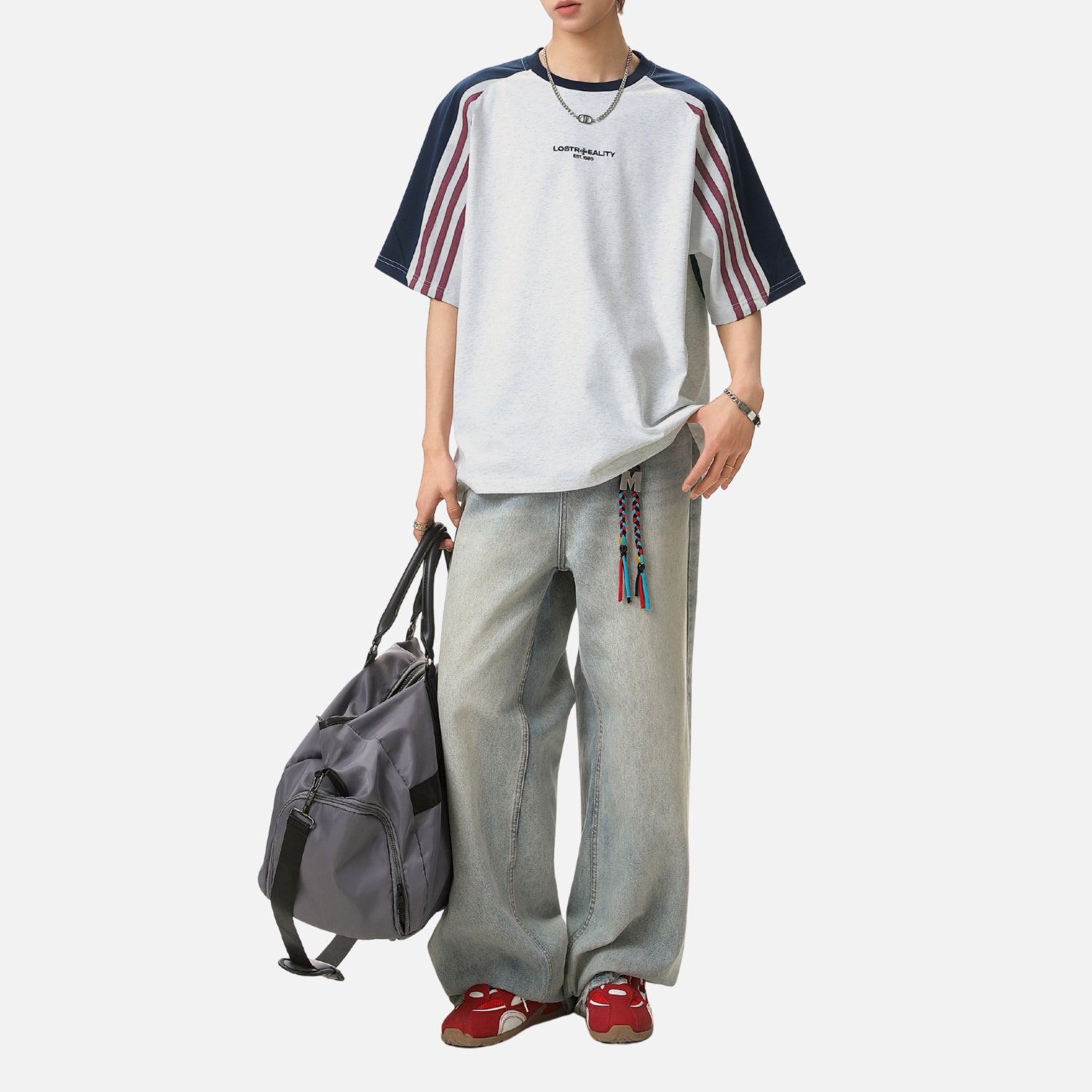 Vintage Raglan Graphic Cotton Tee