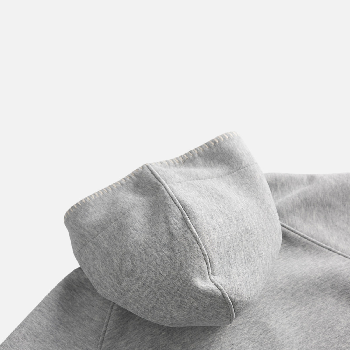 Solid Color Color-Button Hoodie