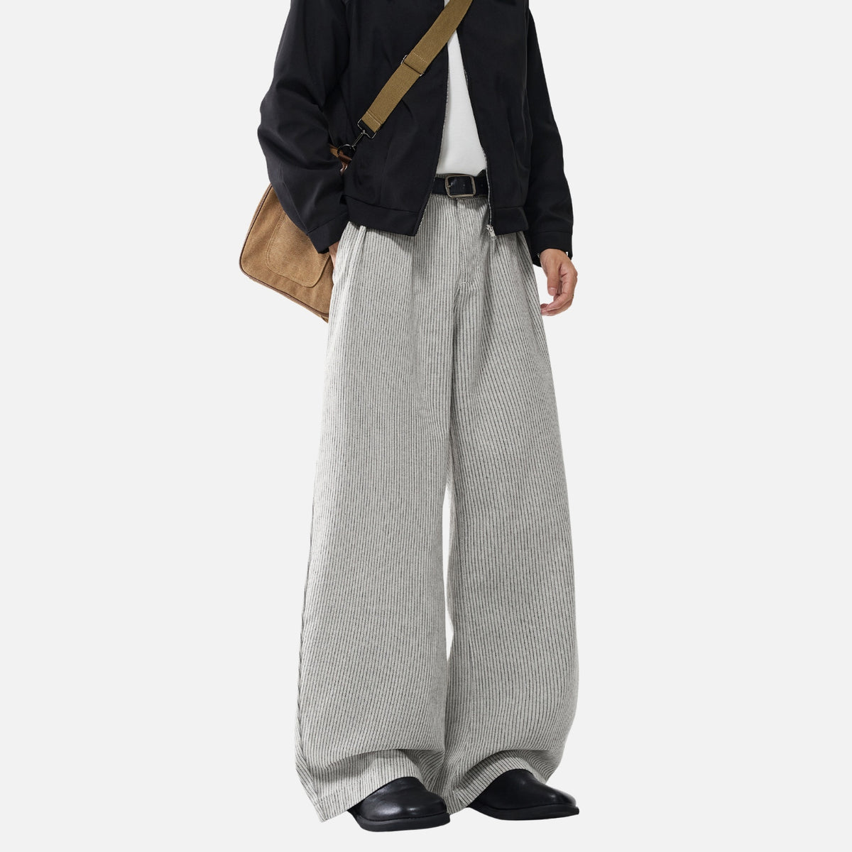 Japanese Vintage Striped Baggy Jeans