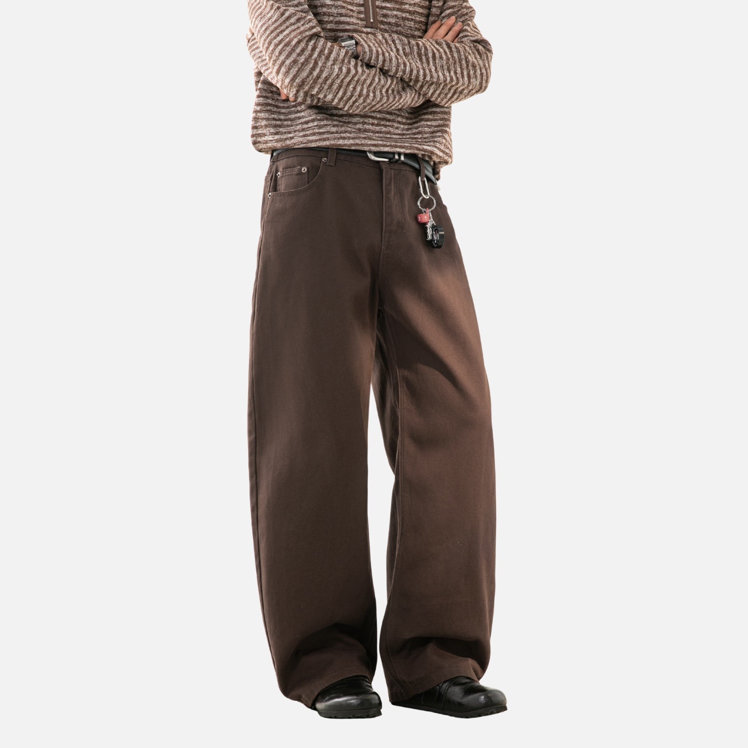 Twill Baggy Cotton Pants