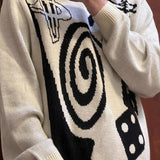 Street Chic Artistic Knit Sweater
