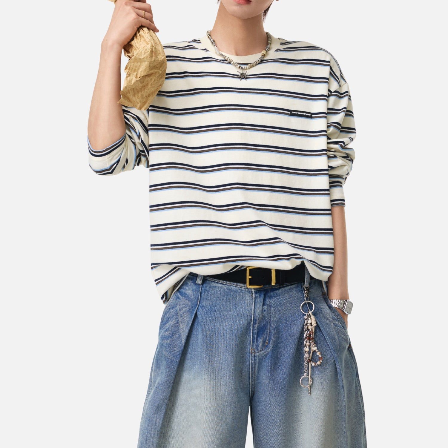 Vintage Striped Long Sleeve Tee