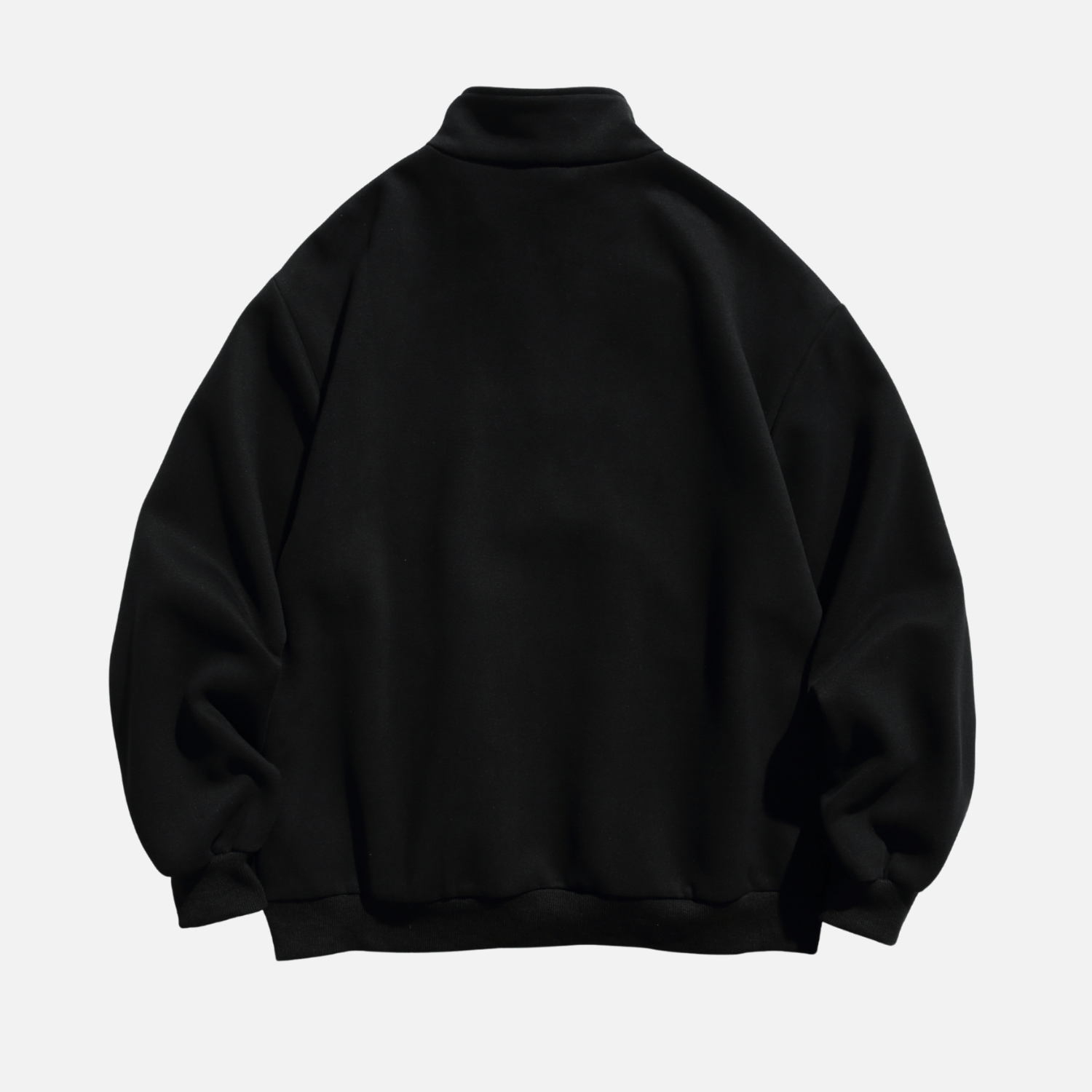 Half-Zip Letter Print Sweatshirt