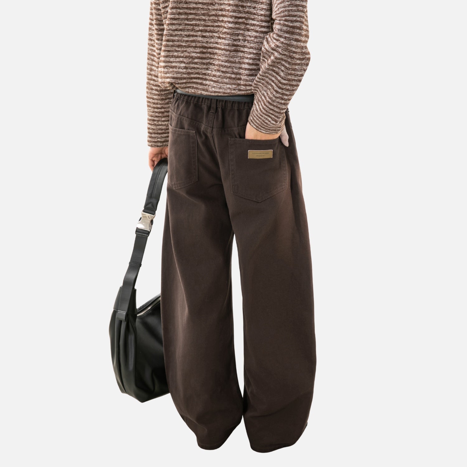 Twill Baggy Cotton Pants