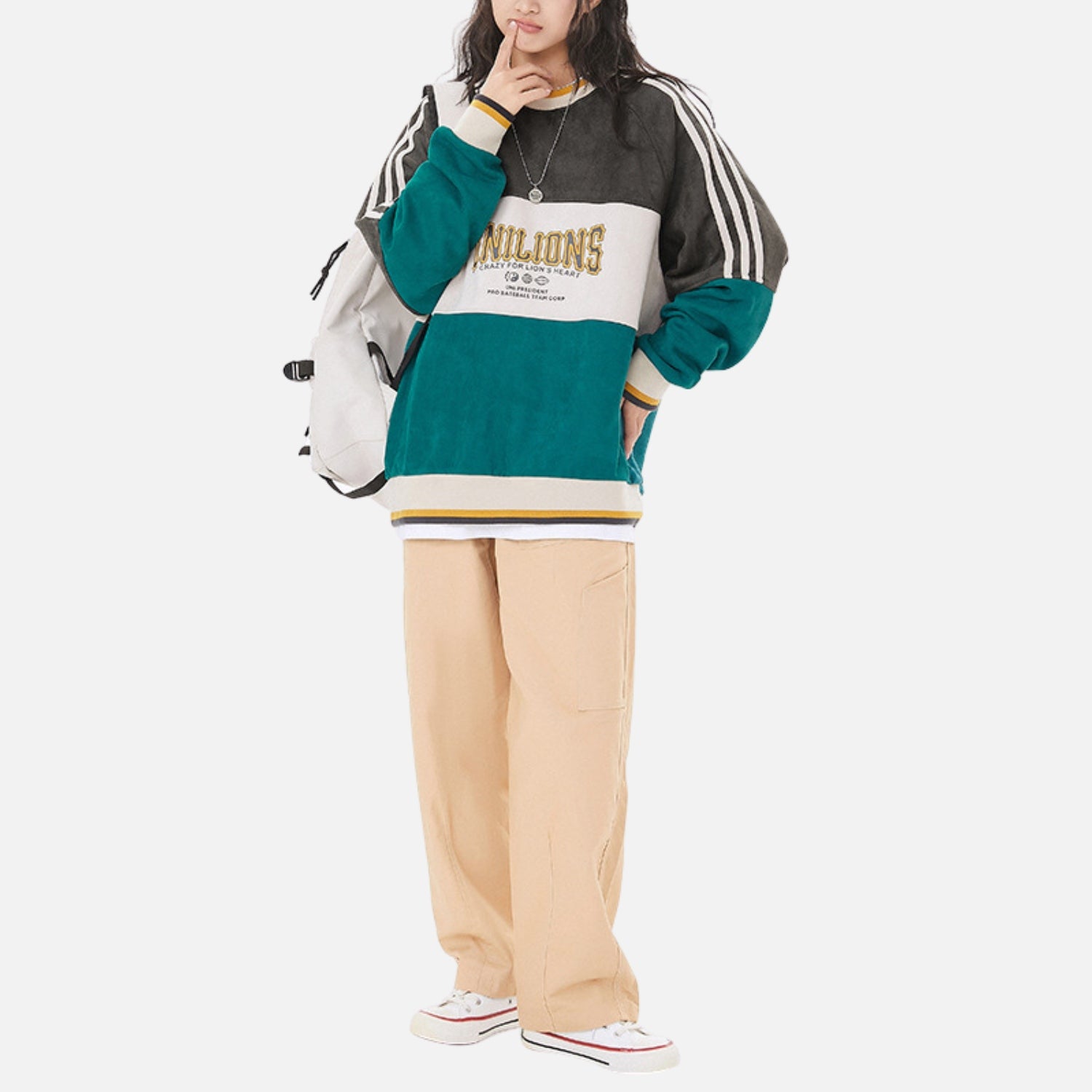 [2x1] Sudadera Colorblock Vintage