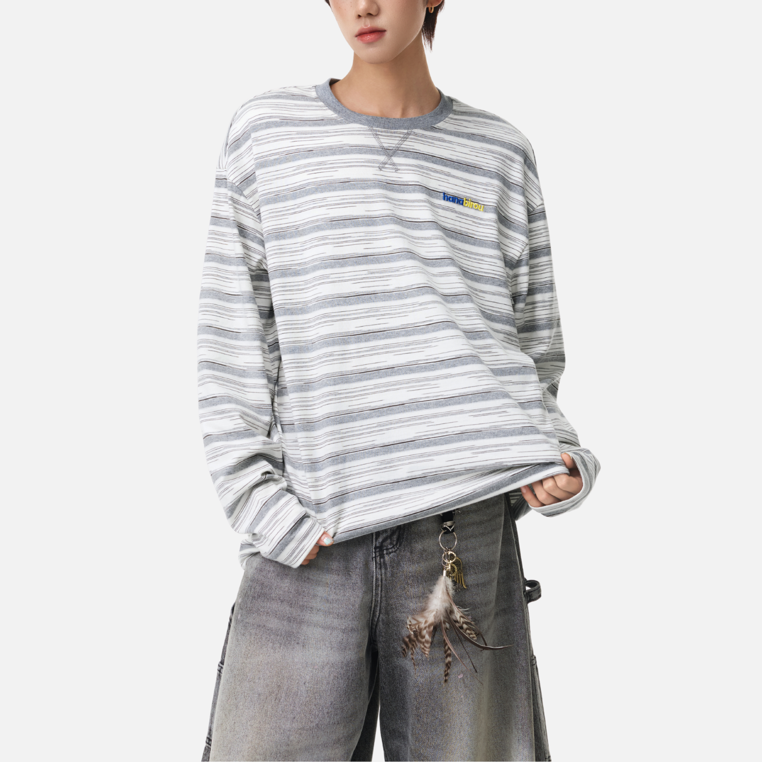 Japanese Striped Long Sleeve Tee