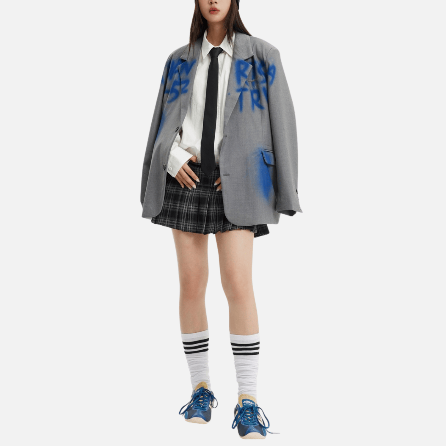 Blazer vintage inspirado en el grafiti