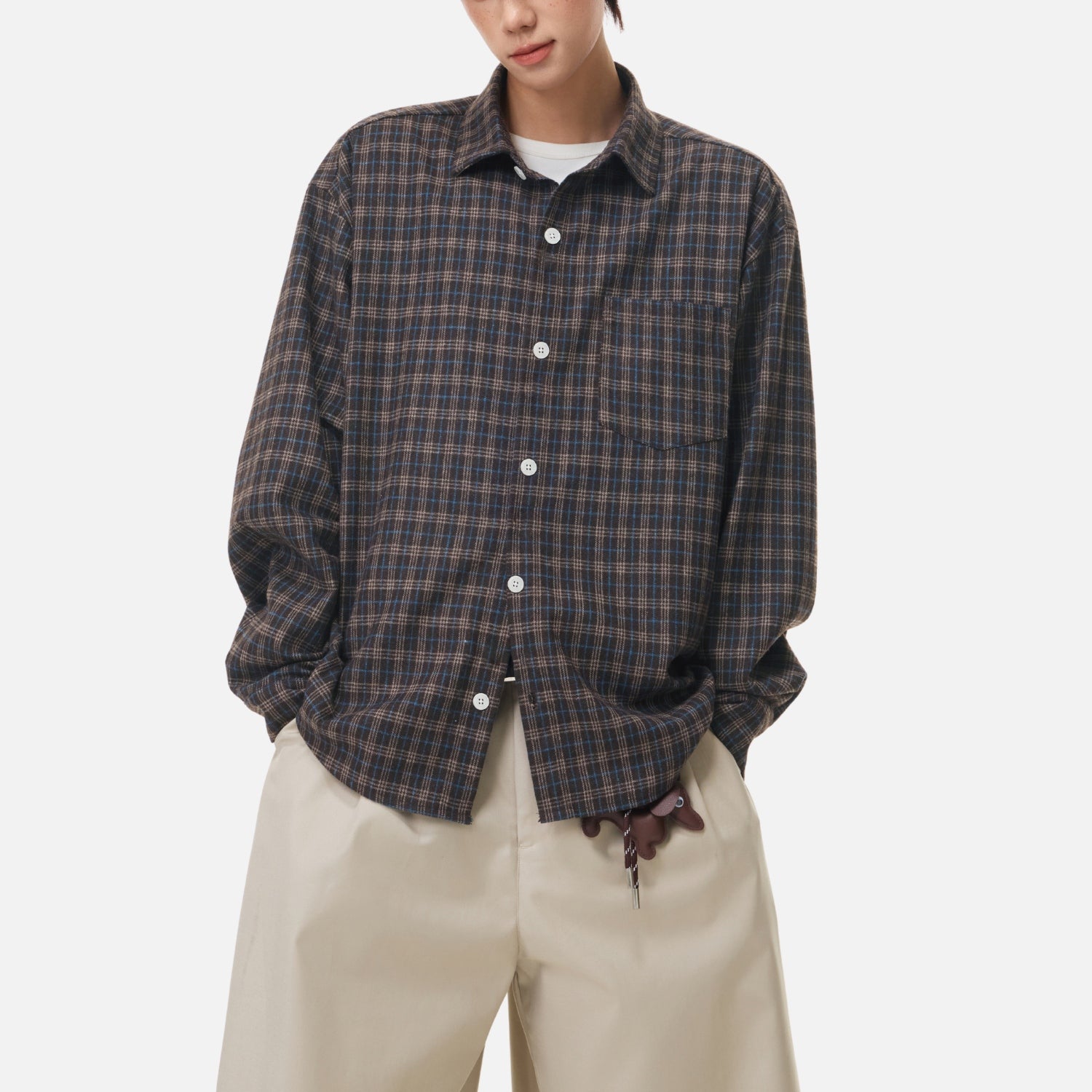 Vintage Plaid Brushed Shirt