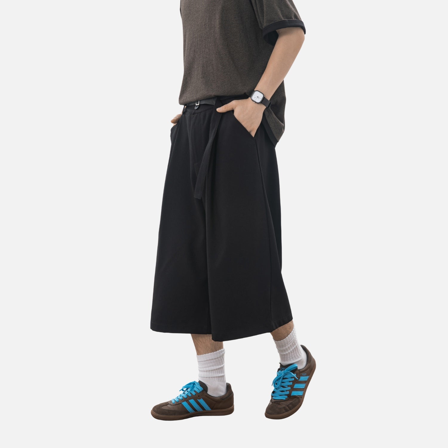 Shorts sur mesure à coupe Clean-Fit