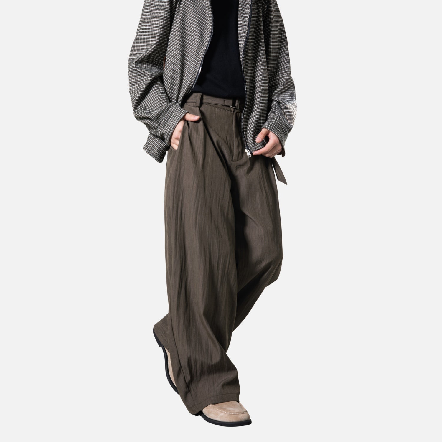 Japanese Wrinkled Texture Trousers