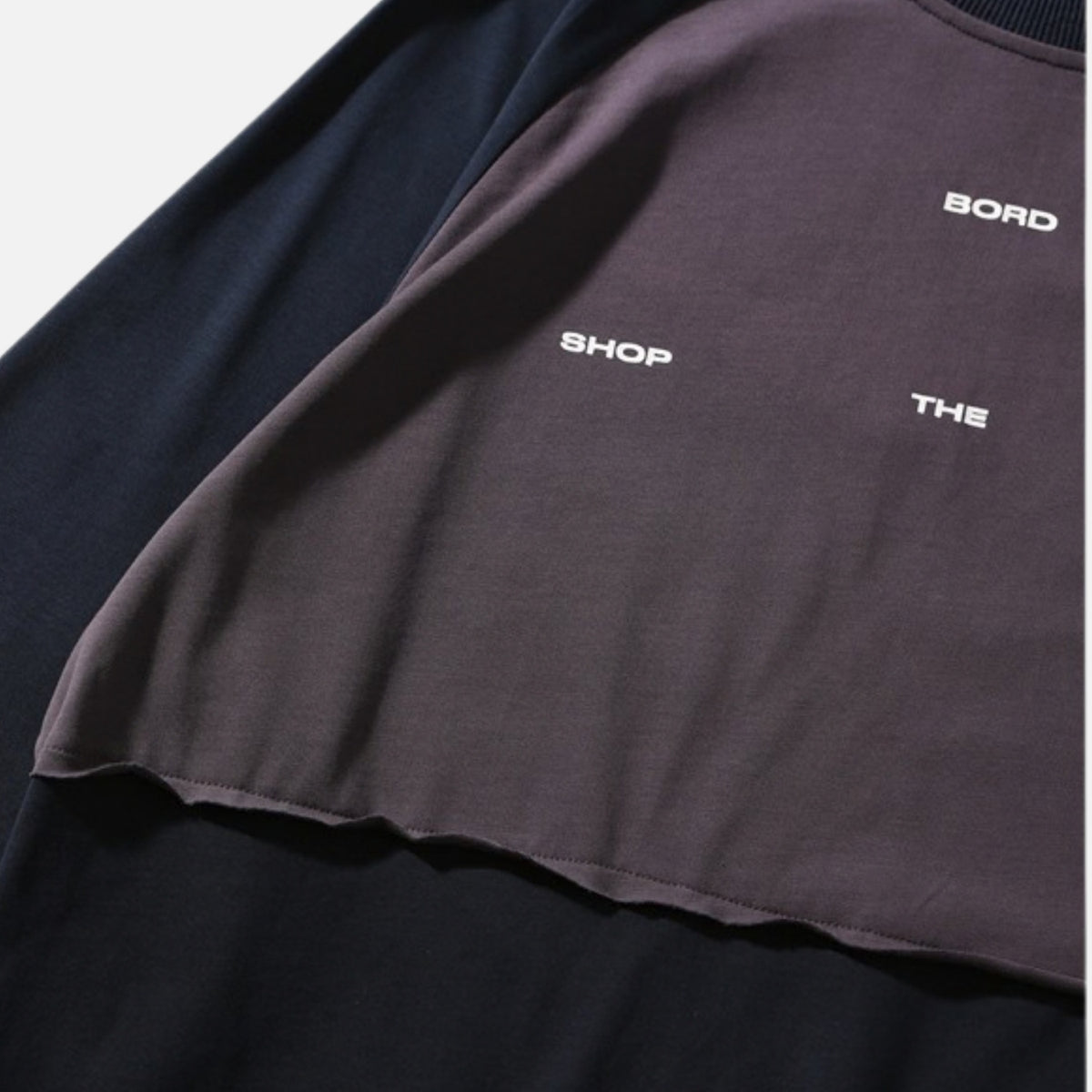 Japanese Colorblock Long Sleeve Tee