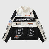 Removable  Racing Baseball Jacket