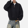 Vintage Half-Zip Polo Sweatshirt