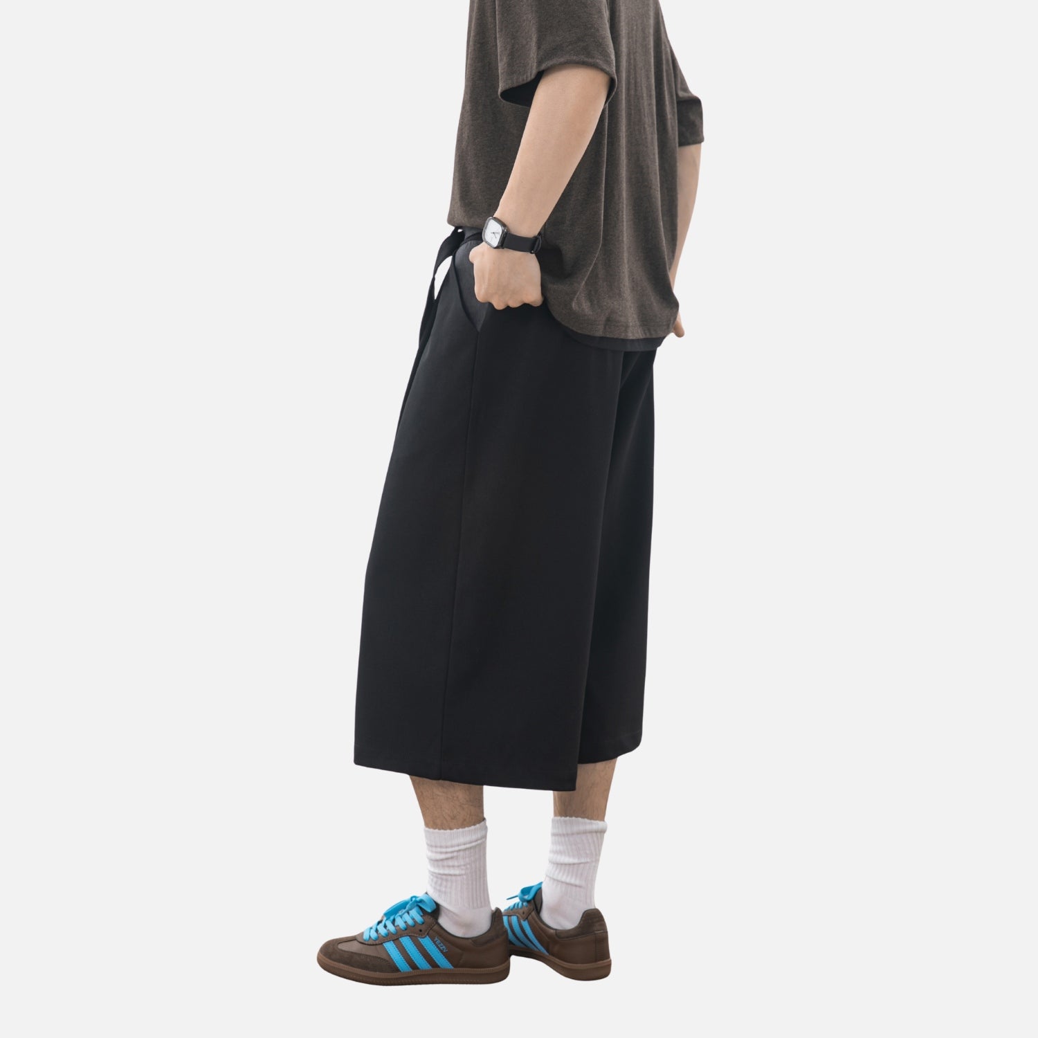 Shorts sur mesure à coupe Clean-Fit