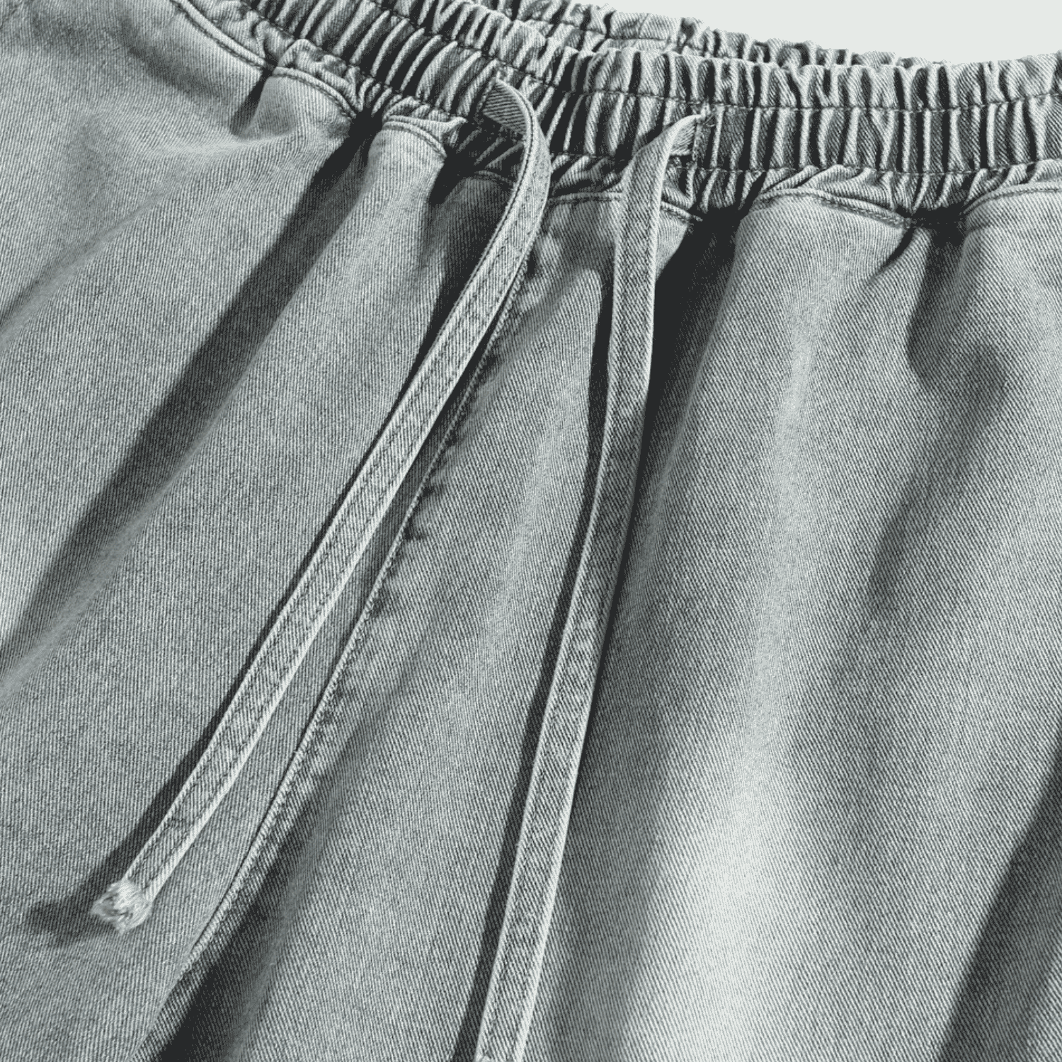 Slit Design Washed Jorts