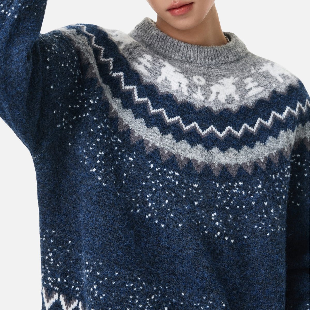 Vintage Fair Isle Jacquard Sweater