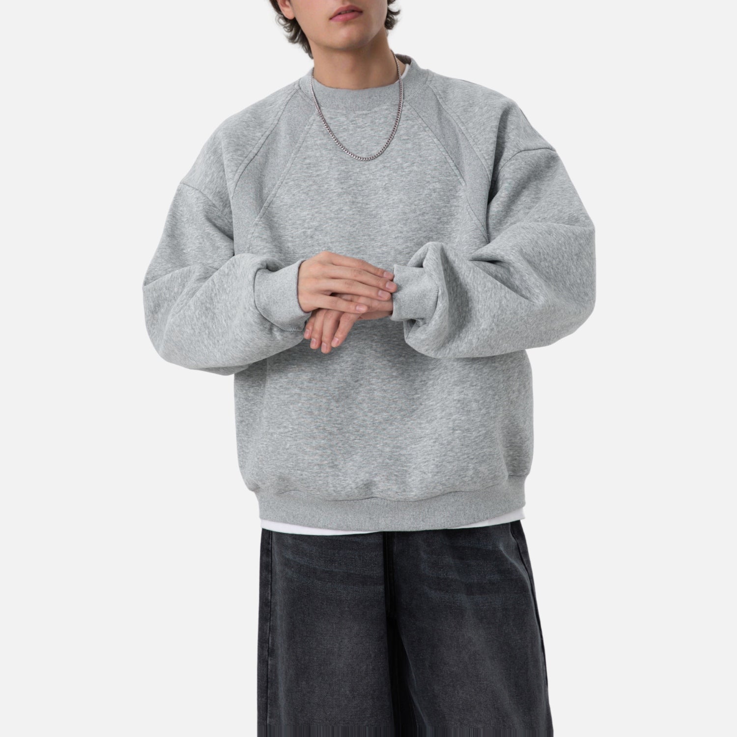 Heavyweight Space Cotton Crewneck Sweatshirt