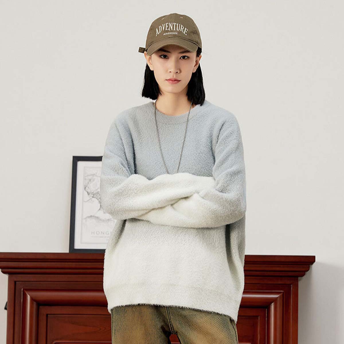 Gradient Knit Pullover