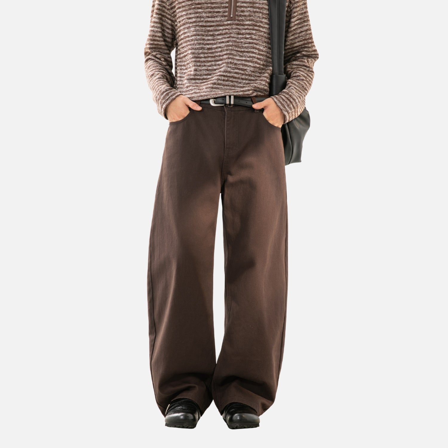 Twill Baggy Cotton Pants