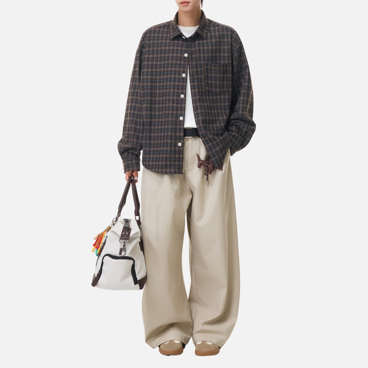 Vintage Plaid Brushed Shirt