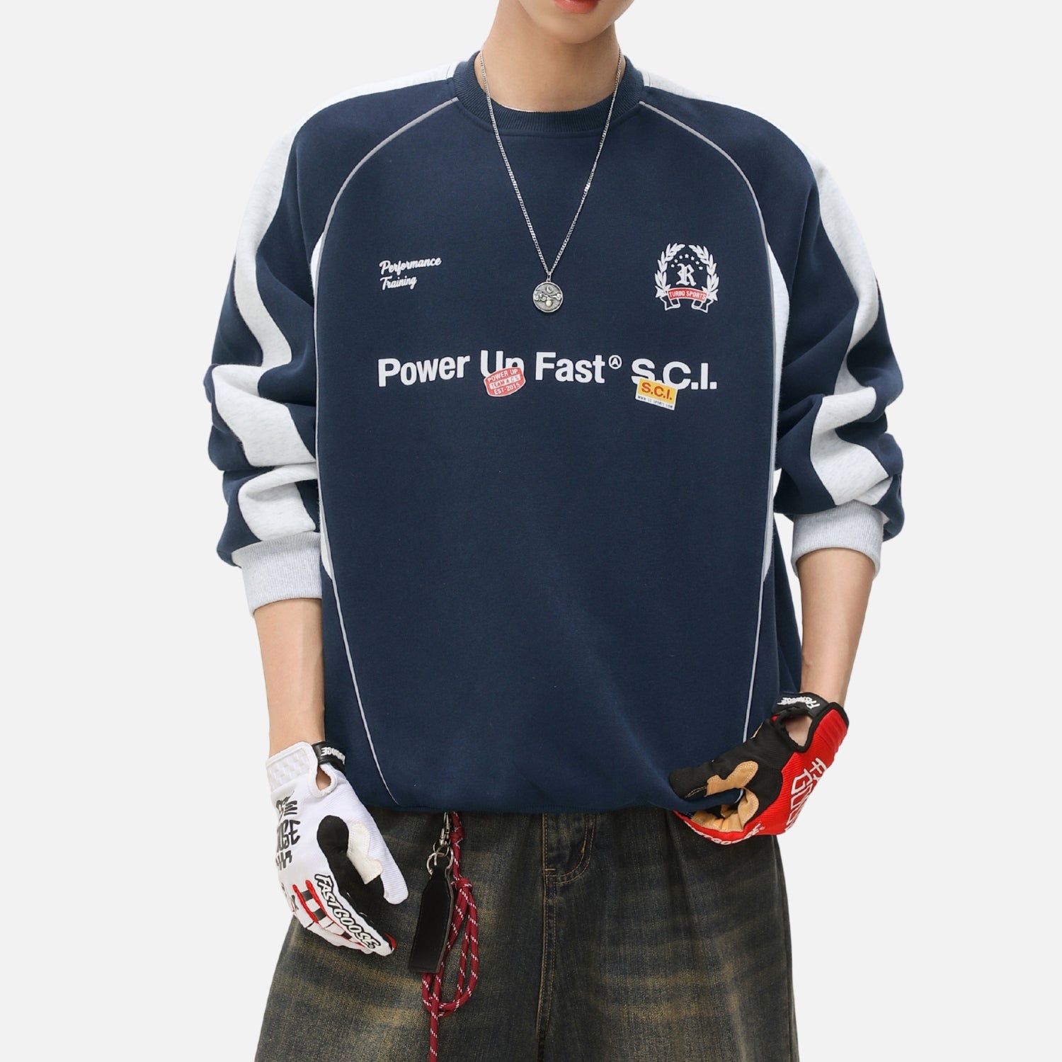 Vintage Racing Raglan Sweatshirt