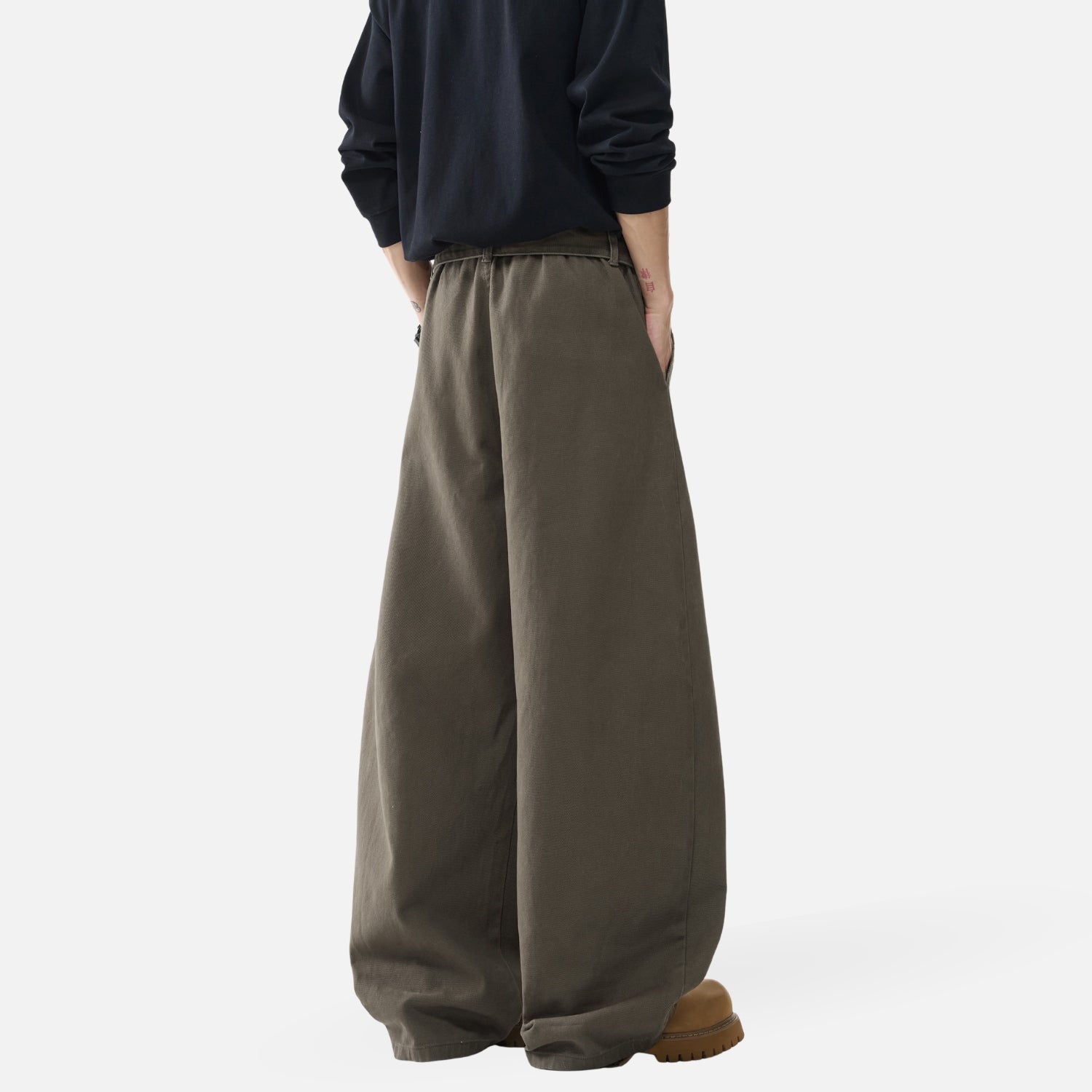 Vintage Structured Panel Utility Pants