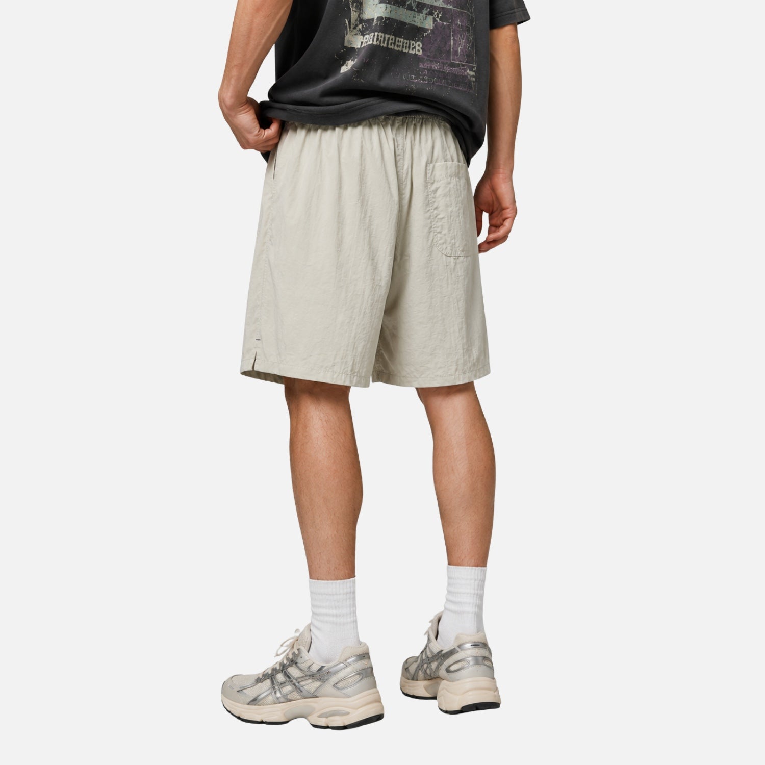 Colorblock Double-Waist Shorts