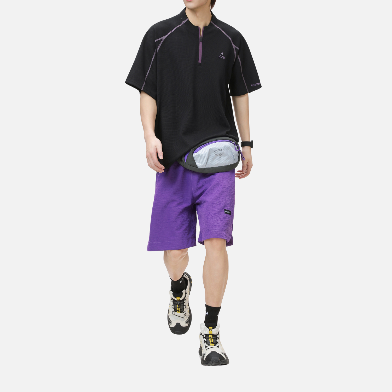 Cooling Quick-Dry Half-Zip Tee