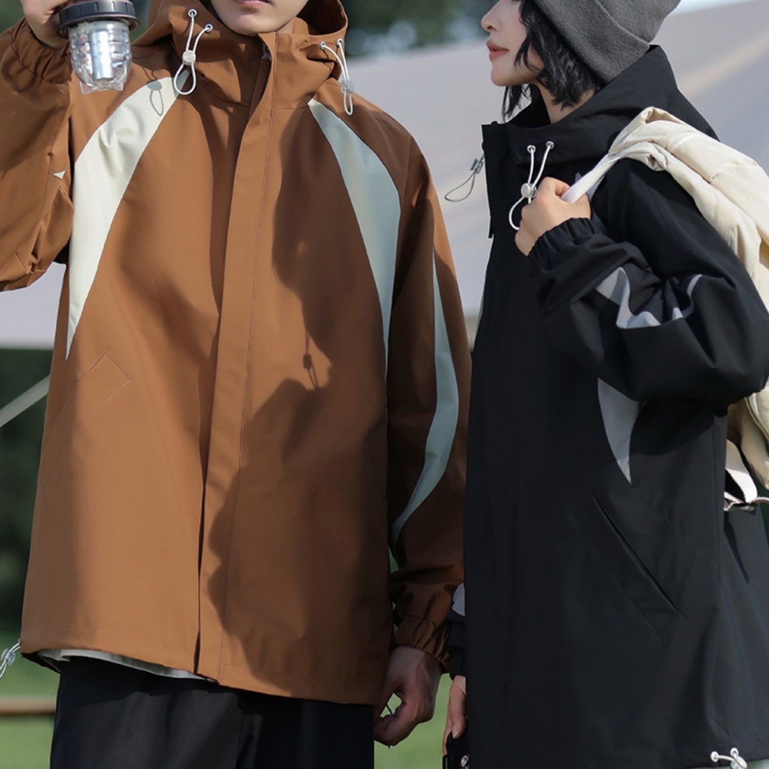 Minimal Wind-Resistant Hooded Jacket