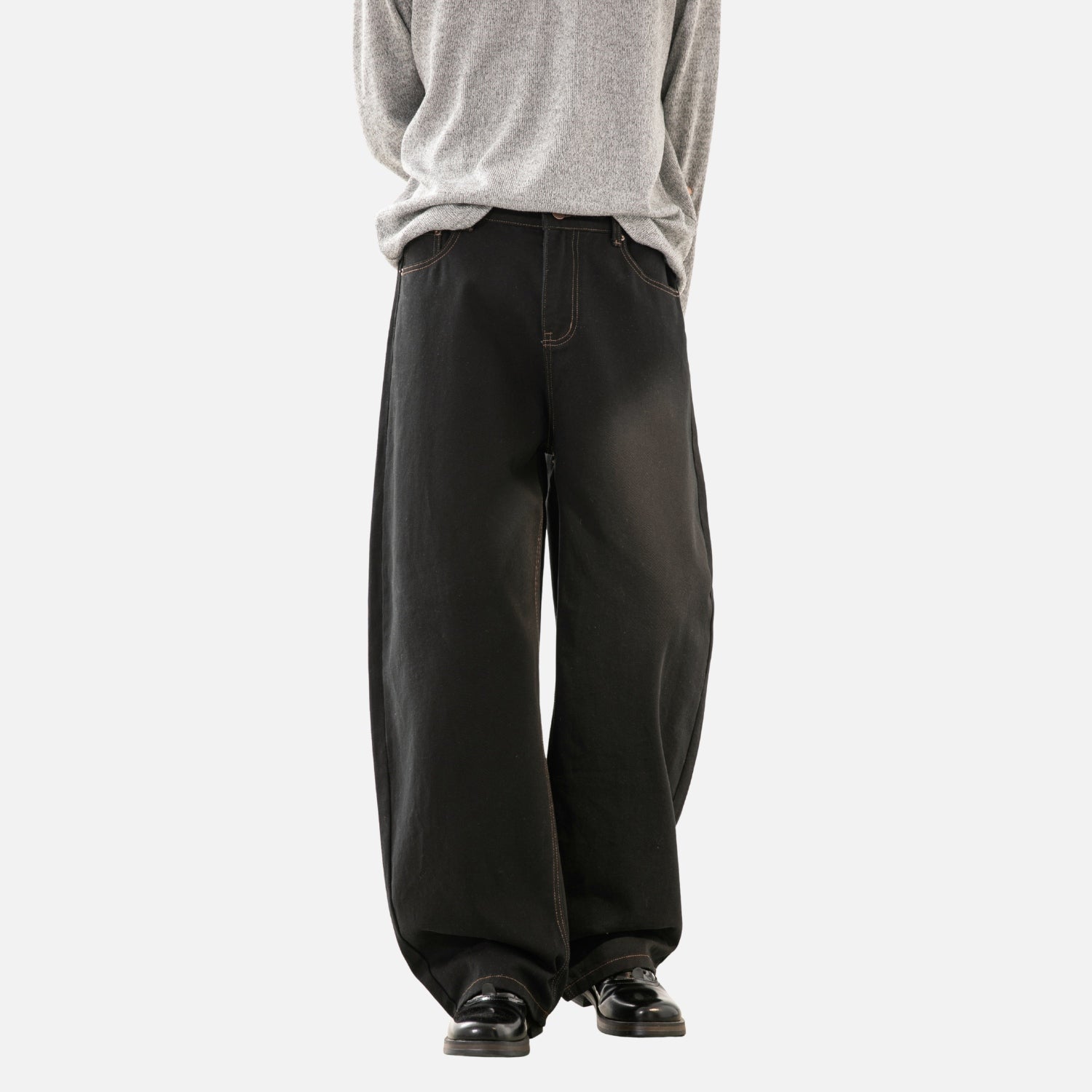 Twill Baggy Cotton Pants