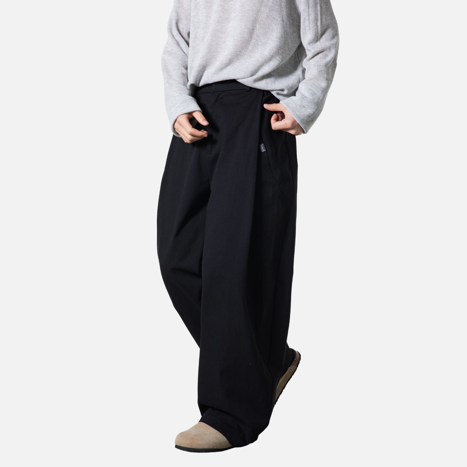 Pleated Vintage Cotton Pants