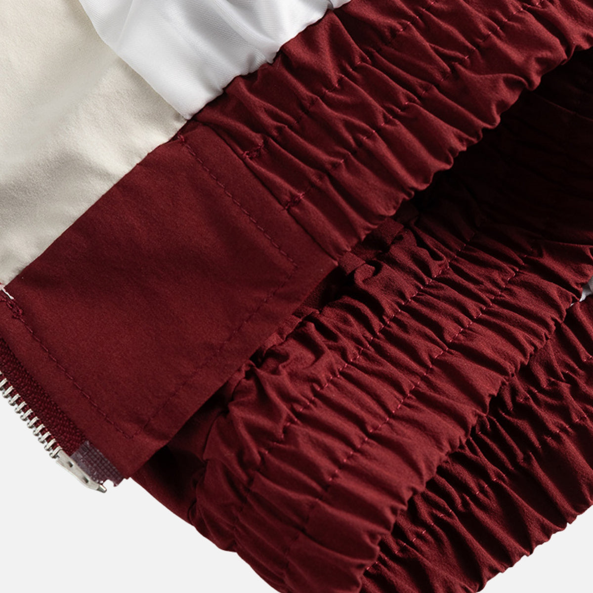 Colorblock Utility Stand Collar Jacket