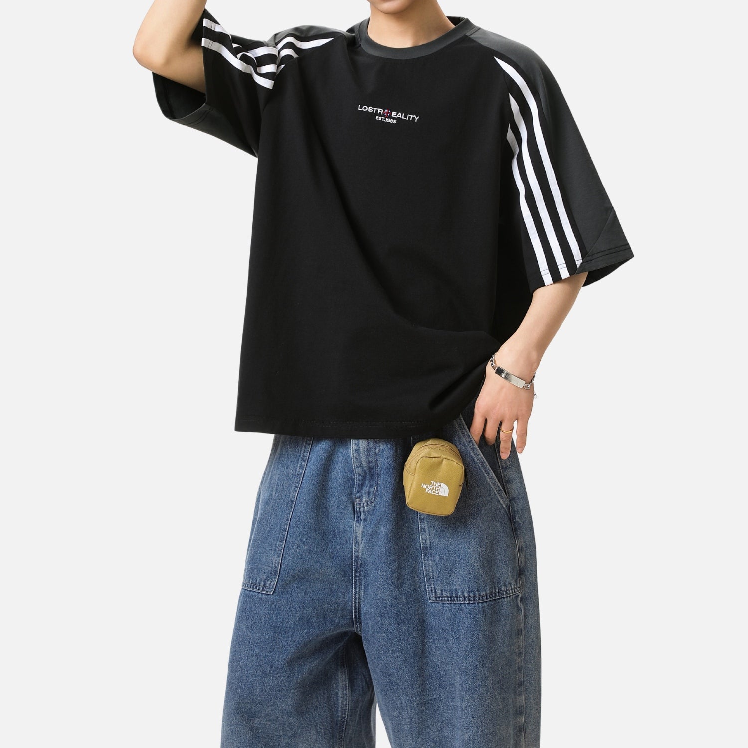 Vintage Raglan Graphic Cotton Tee