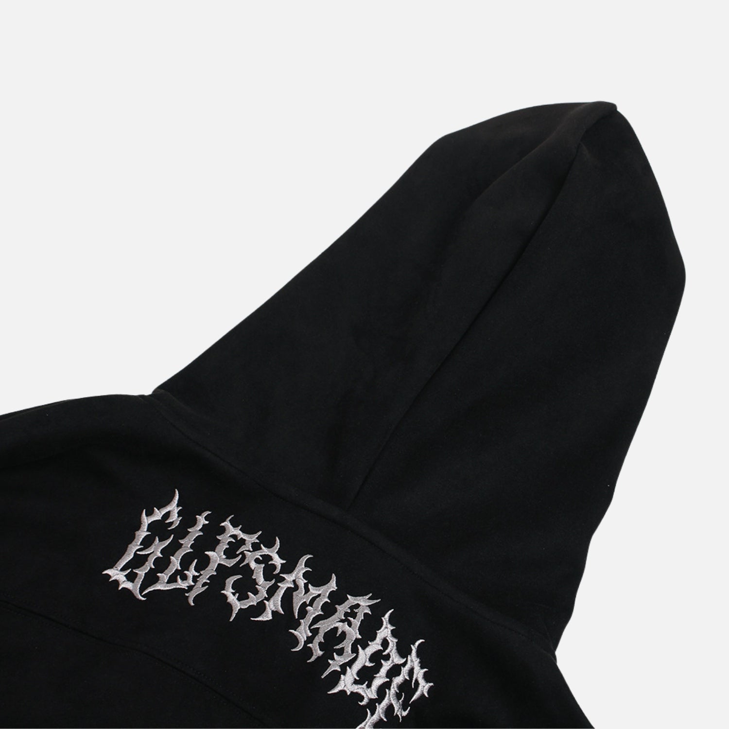 Sudadera retro de ante con capucha