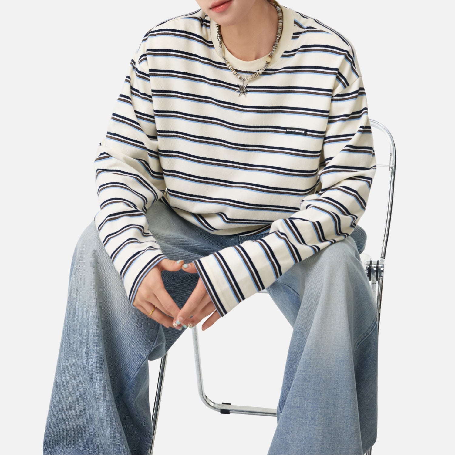 Vintage Striped Long Sleeve Tee