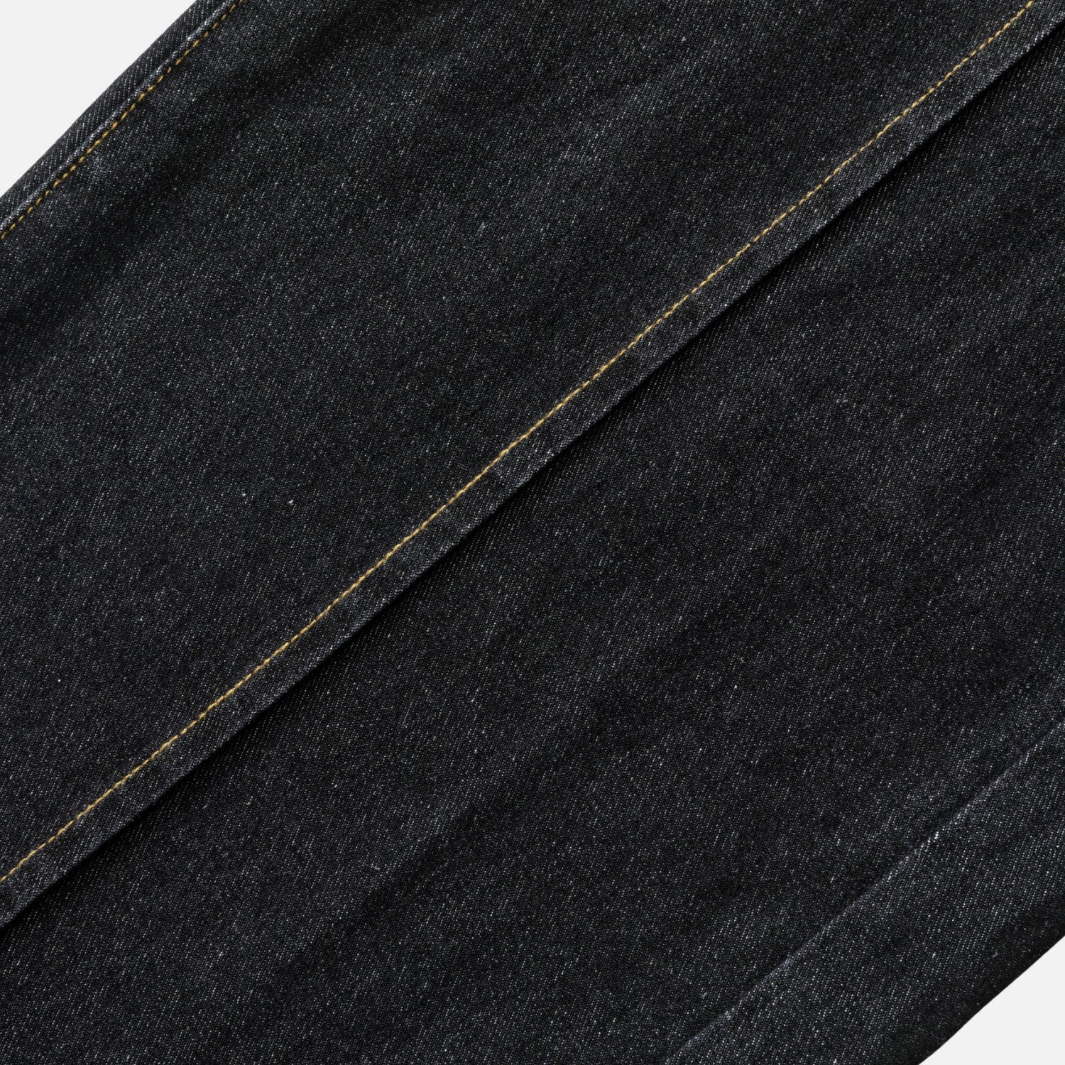 Vintage Contrast-Stitch Straight Jeans