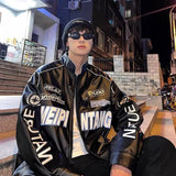 Retro Motorcycle Street-Style Pilot Leather Jacket
