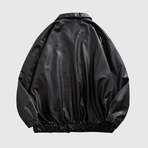 Motorradjacke mit lockerem Kragen