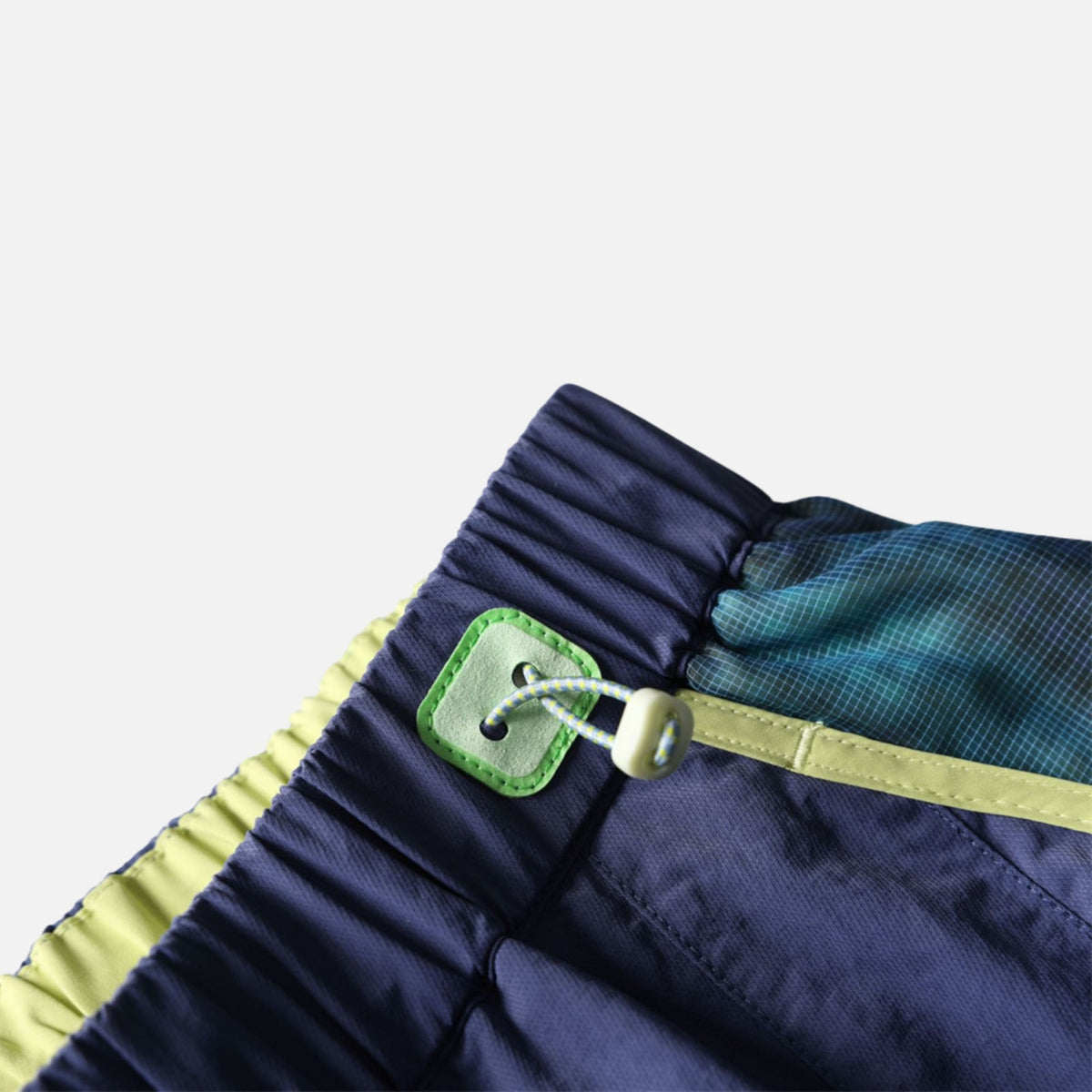 Plaid Colorblock Windproof Parachute Pants