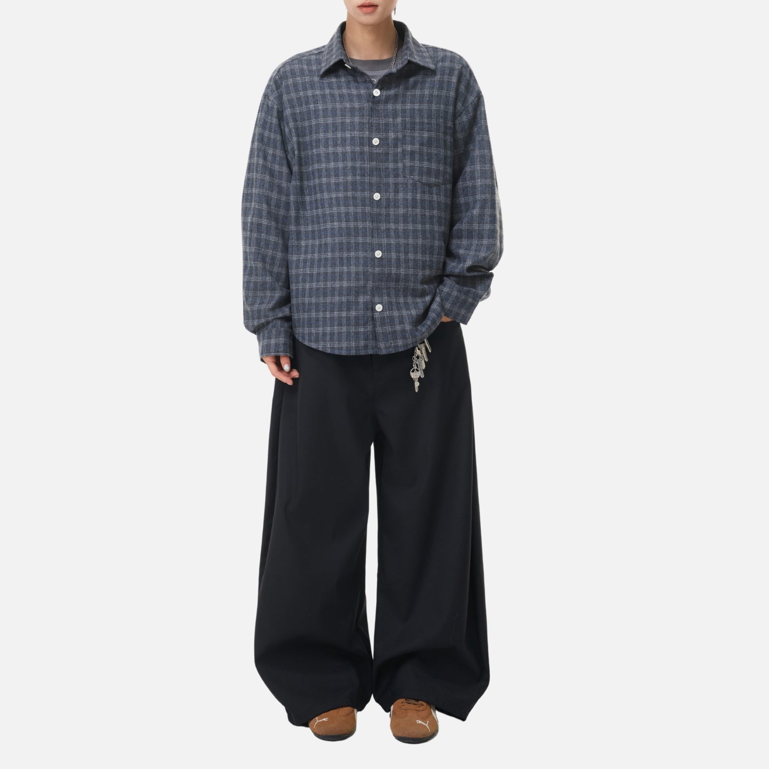Vintage Plaid Brushed Shirt