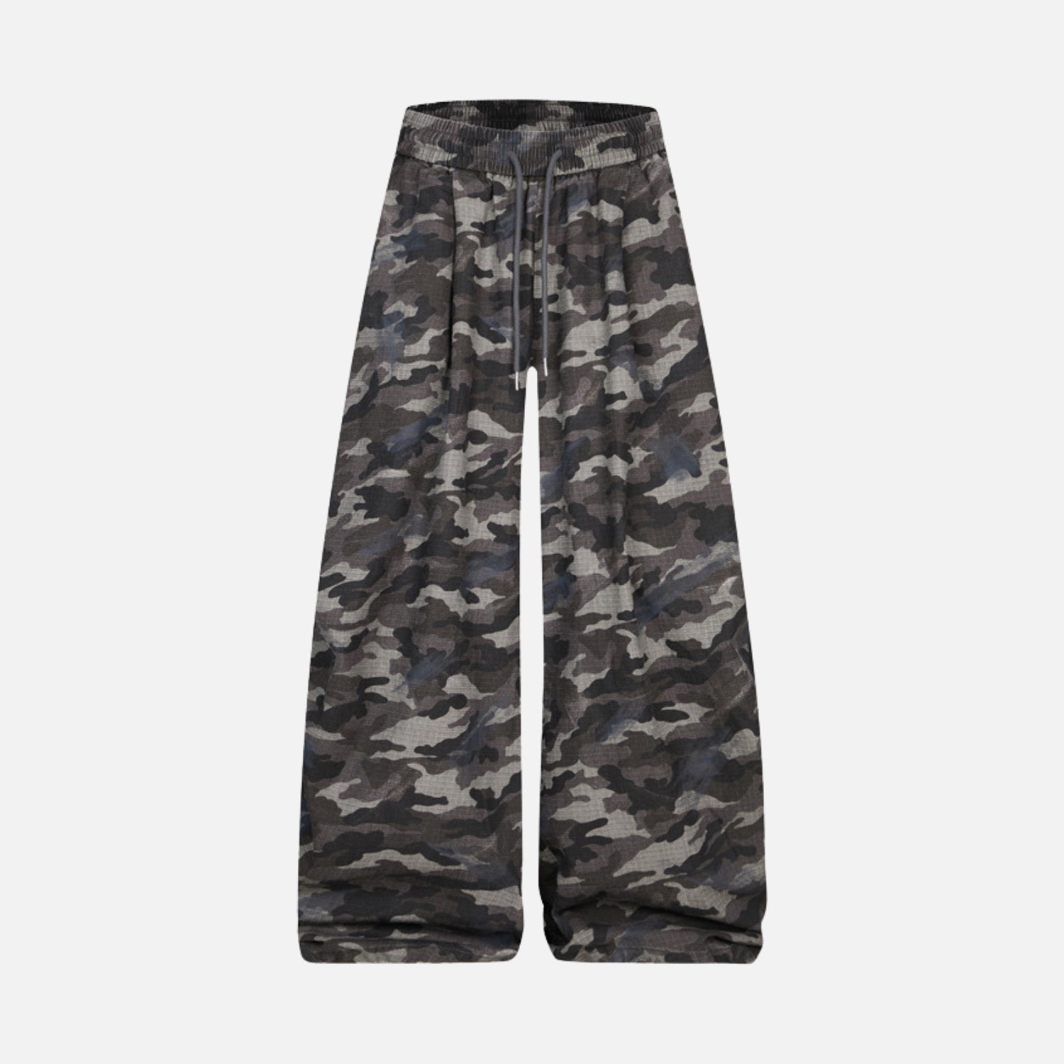 Camouflage Wide-Leg Pants