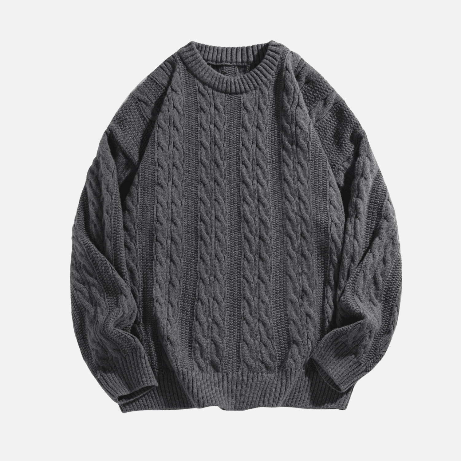 Cable Knit Crewneck Sweater