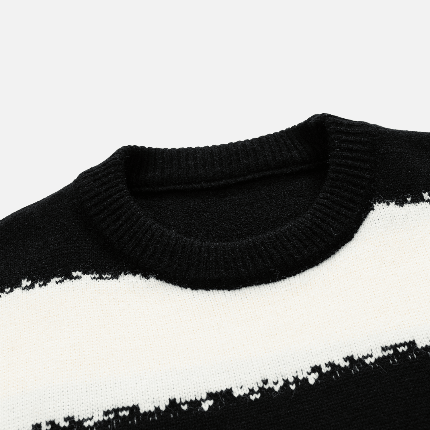 Gestreifter Colorblock-Pullover