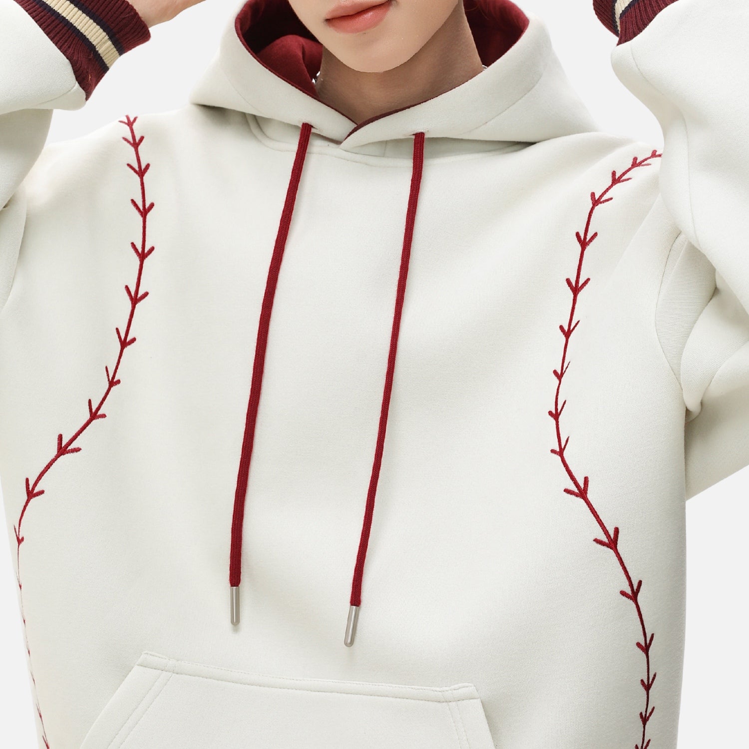 Heavyweight Vintage Contrast Embroidered Hoodie