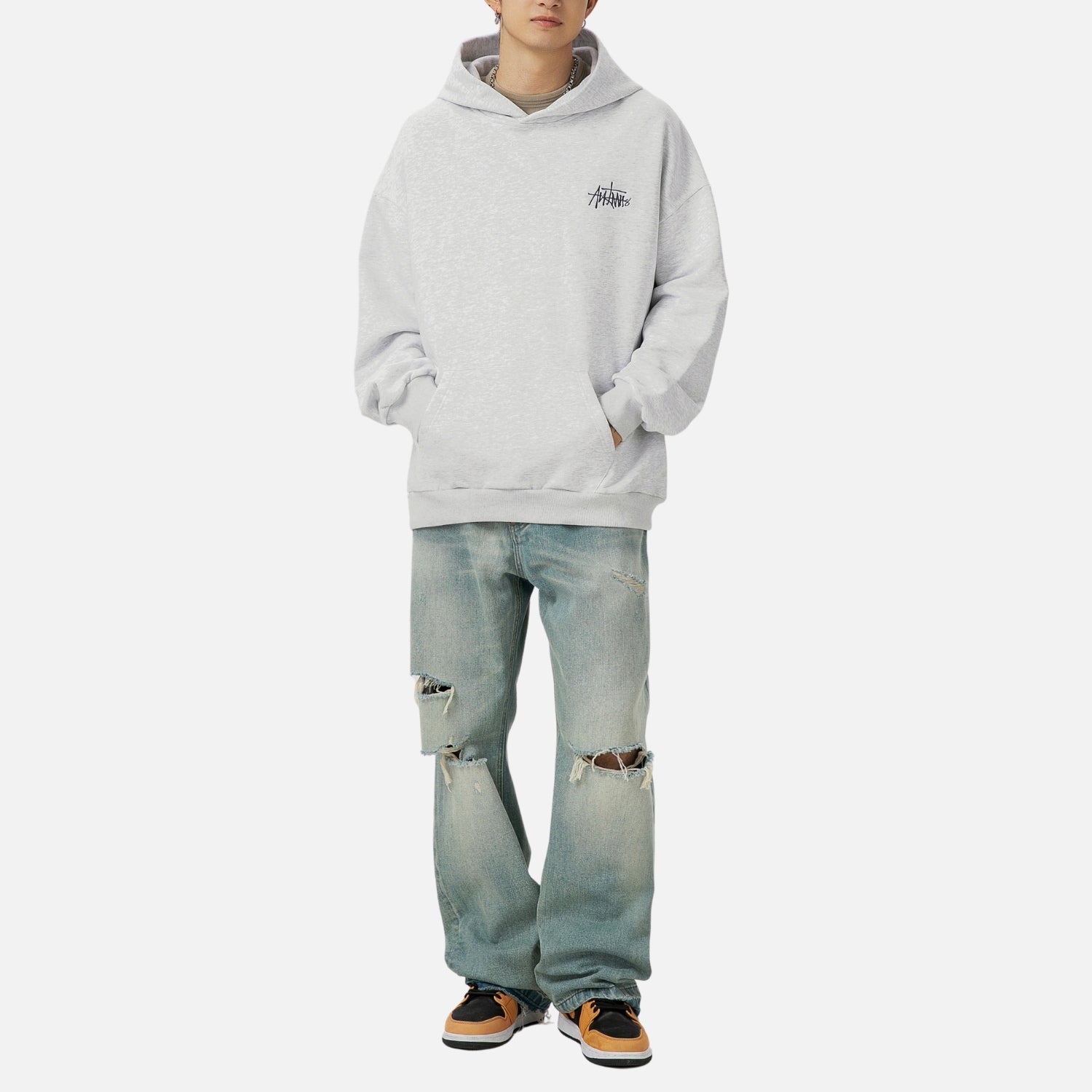 Heavyweight Hand-Drawn Embroidery Hoodie