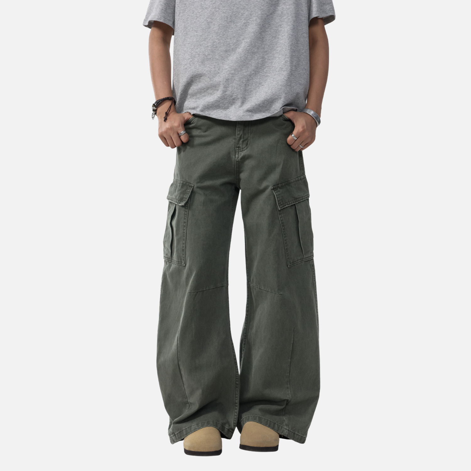 Vintage Slant Baggy Pants